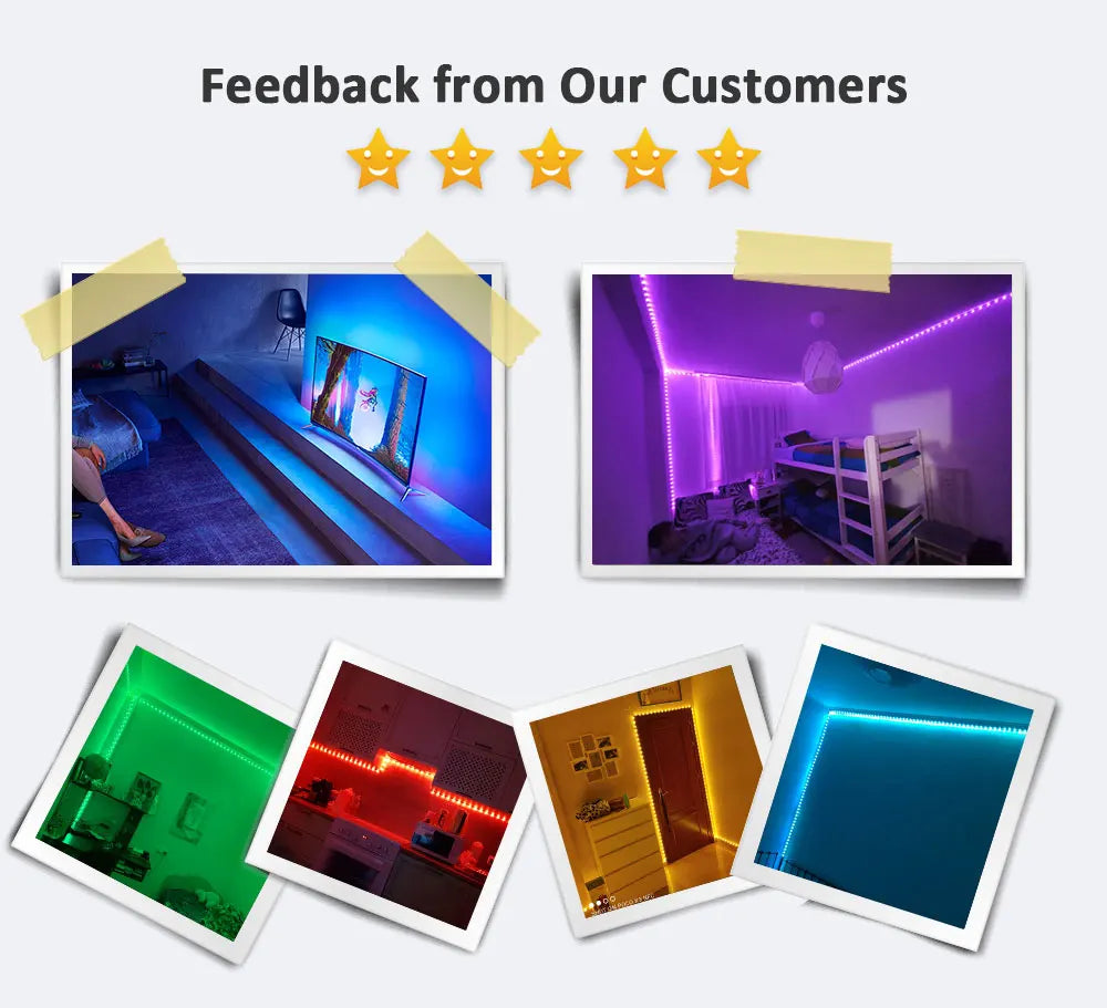 2PCS 1M LED TV backlight App Control USB LED STRIP LIGHT