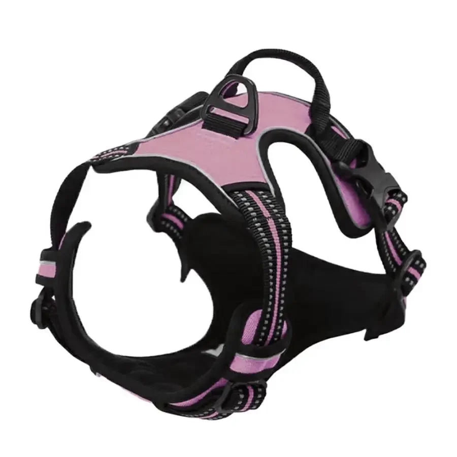 Reflective Dog Harness with Front Buckle Handle