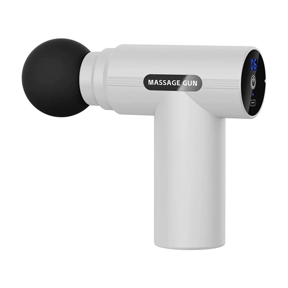 Mini Fascia Gun Protable Digital Handheld Vibration Massage Gun For Body Neck Back Leg Deep Muscle Percussion Relaxation Fitness