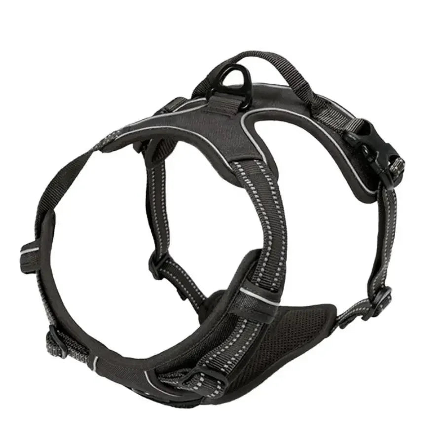 Reflective Dog Harness with Front Buckle Handle