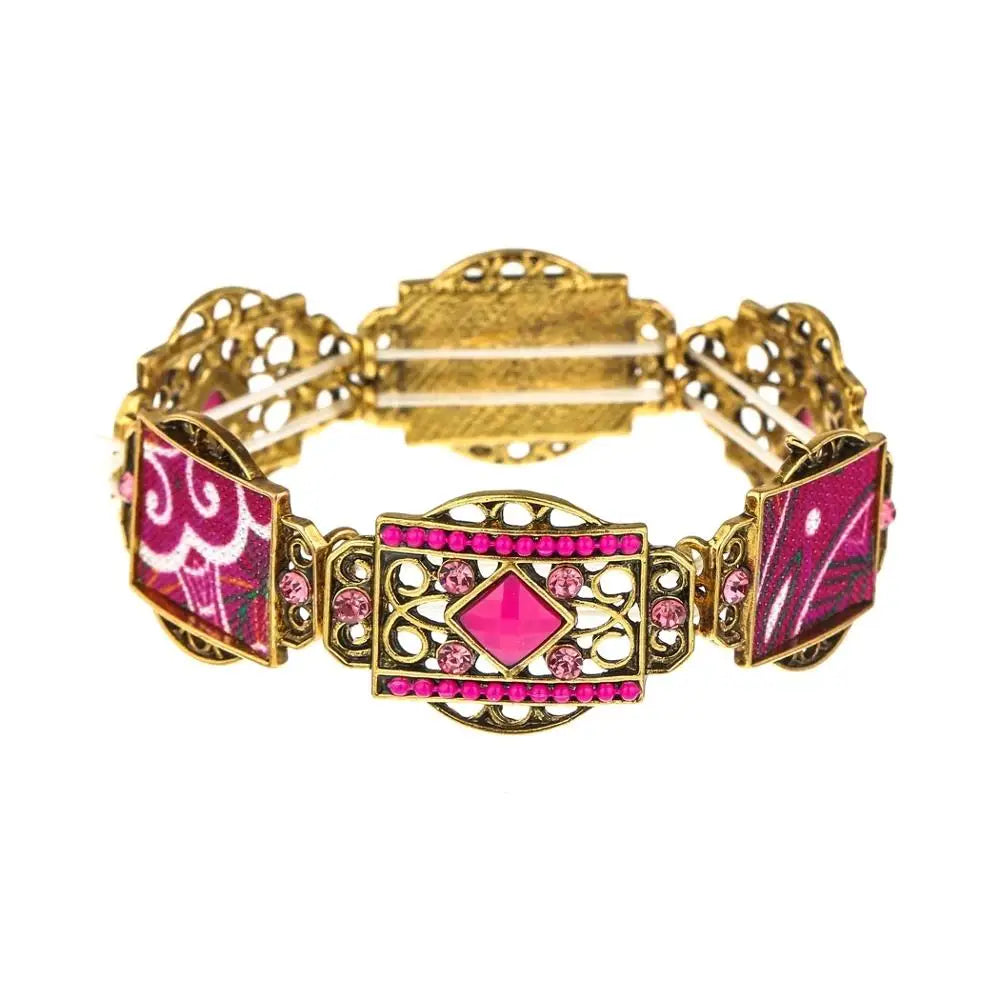 Gypsy Bohemian Coin Bracelets for Women Metal Vintage Flower Statement Bracelets Festival Turkish Beach Jewelry Tribal Ethnic