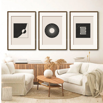 Scandinavian wall art print black abstract geometric shape line poster room decoration picture luxury canvas painting home decor