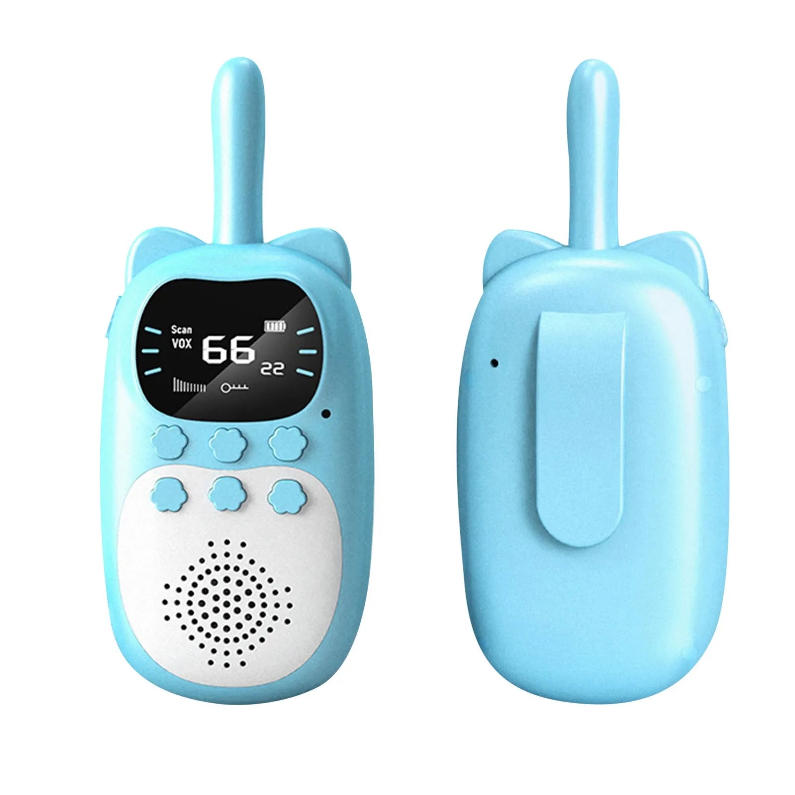 Kids Walkie Talkie 2PCS Electronic Toys Children Spy Gadgets Baby Radio Phone 3km Range Christmas Birthday Gift For Boys Girls