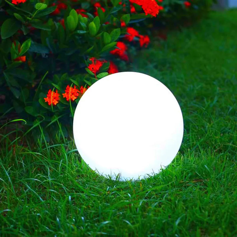 20cm Waterproof Warm White Rechargeable Solar LED Ball Light Outdoor Garden Decoration Pool Orbs Floating Sphere with Dimmer 1pc