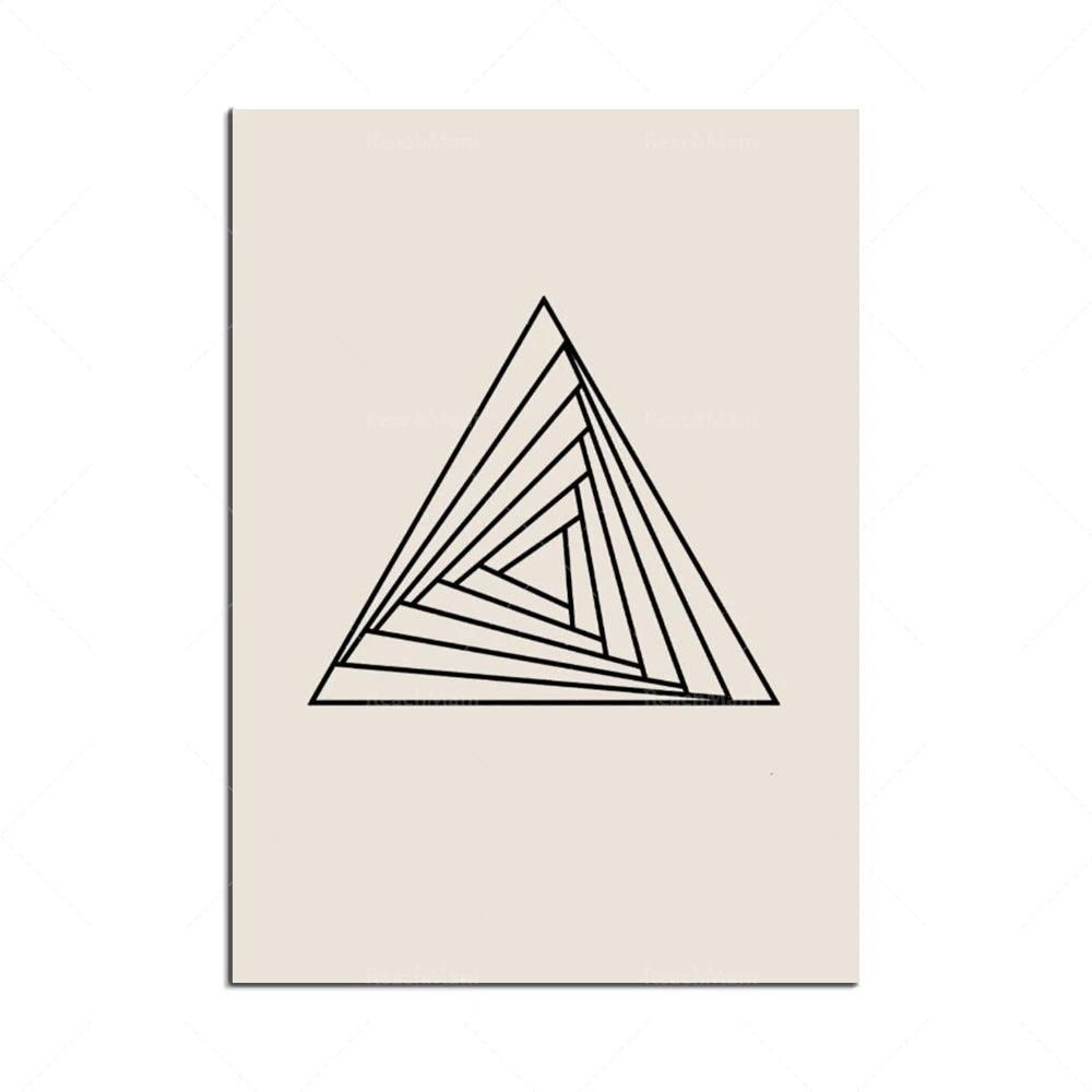 Scandinavian wall art print black abstract geometric shape line poster room decoration picture luxury canvas painting home decor