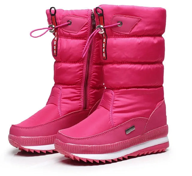 Women’s Winter Snow Boots – Waterproof Plush Platform Boots