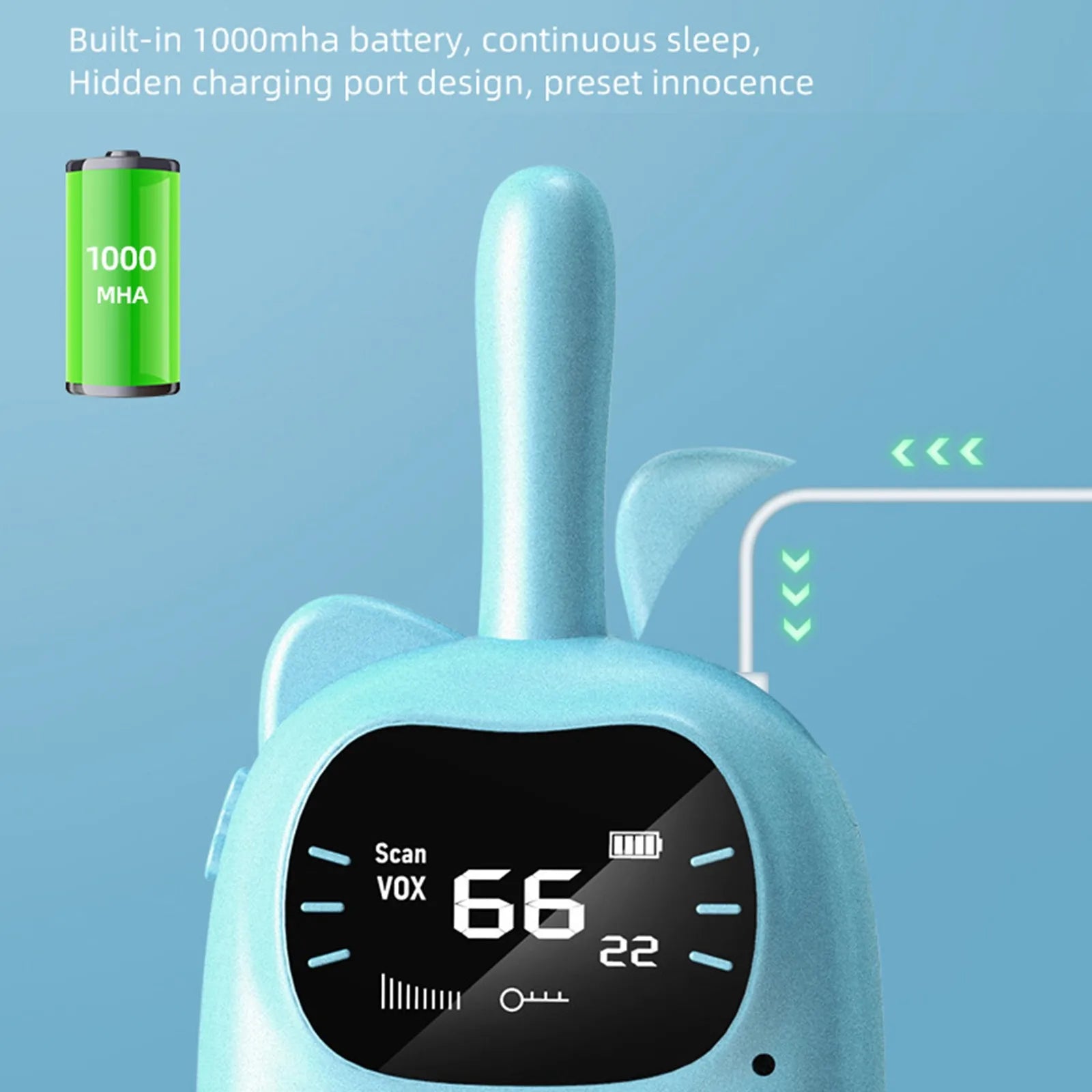 Kids Walkie Talkie 2PCS Electronic Toys Children Spy Gadgets Baby Radio Phone 3km Range Christmas Birthday Gift For Boys Girls