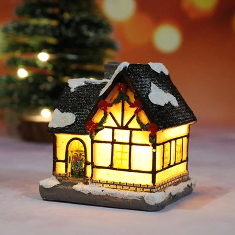 Christmas House Light Decorations For Home Ornaments Kids Xmas Gift New Year 2025 Navidad Decor Bedroom Night Light With Battery