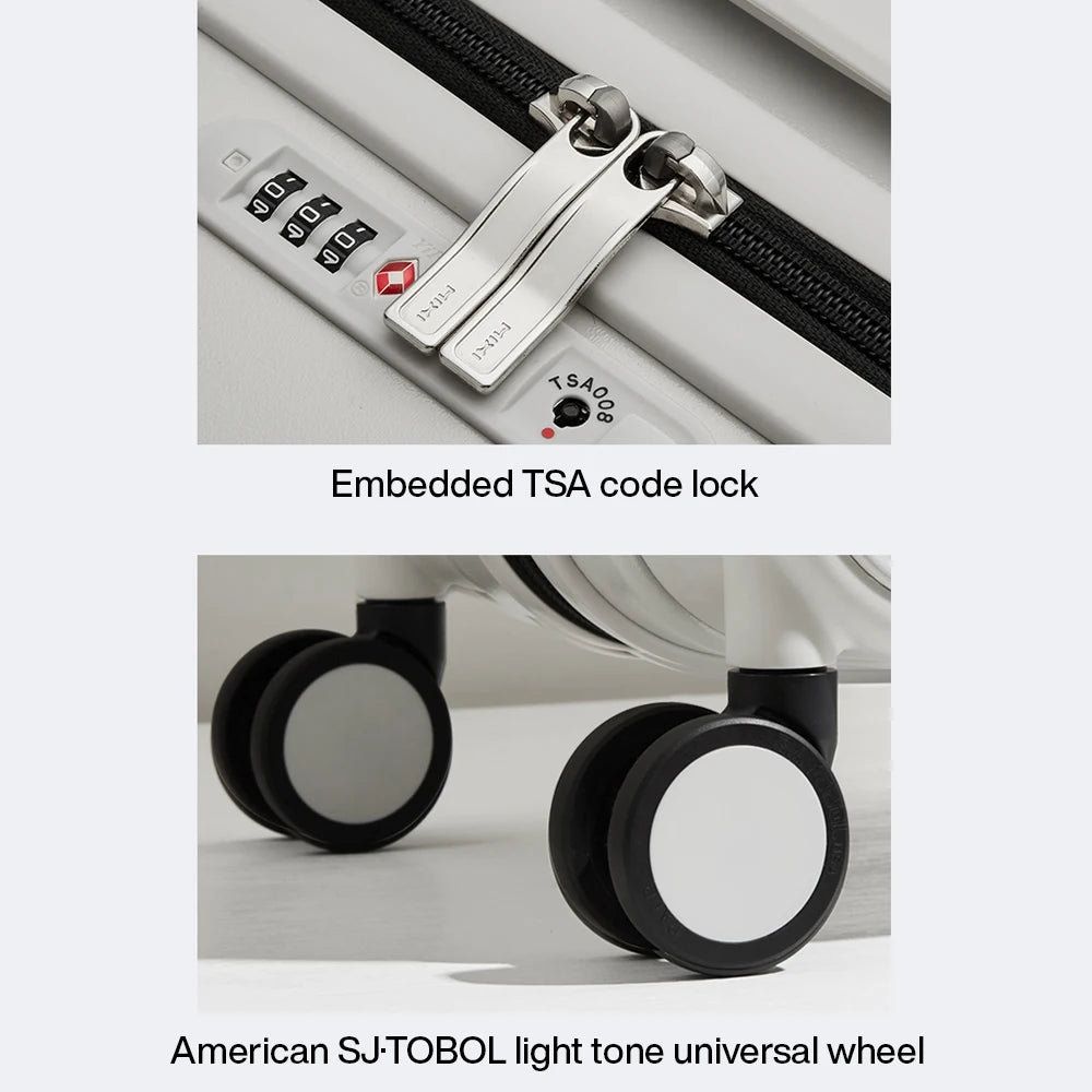 PC Hardside Travel Suitcase with Wide Handle & TSA Lock