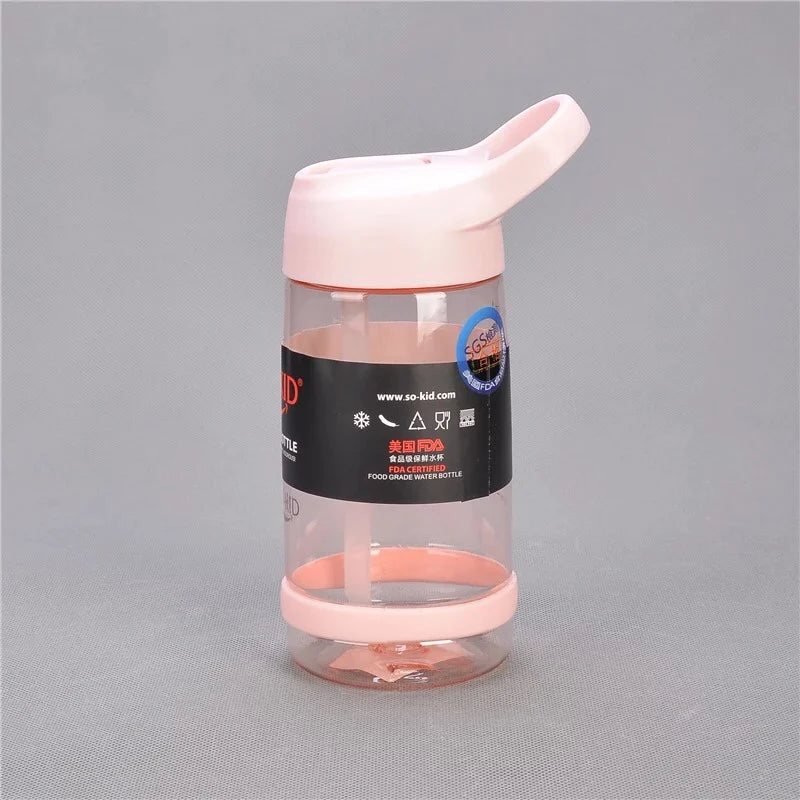 550ml/800ml/1000ml Sports Water Bottle With Straw Portable Sport Fitness Bottles Cute Kids Baby Drinkware Waterbottle