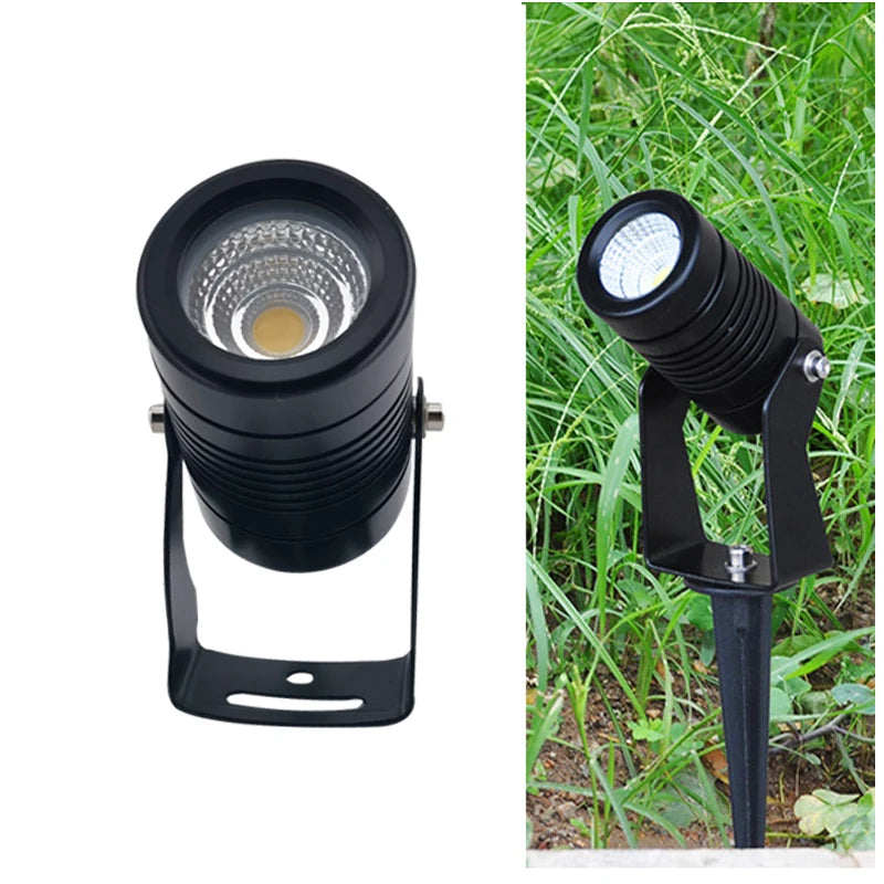 LED Lawn Light 3W/10W Wall Washer Waterproof Floodlights Narrow Beam Spot Lamp Outdoor Landscape Lighting 100-240V