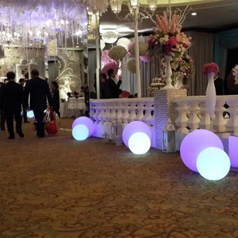 20cm Waterproof Warm White Rechargeable Solar LED Ball Light Outdoor Garden Decoration Pool Orbs Floating Sphere with Dimmer 1pc