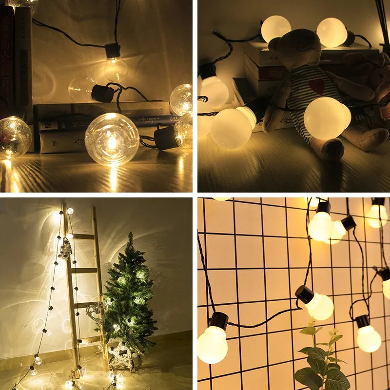 G50 Globe Bulb LED Fairy String Light Outdoor Lights Street Wedding Garden Patio Christmas Decoration Light
