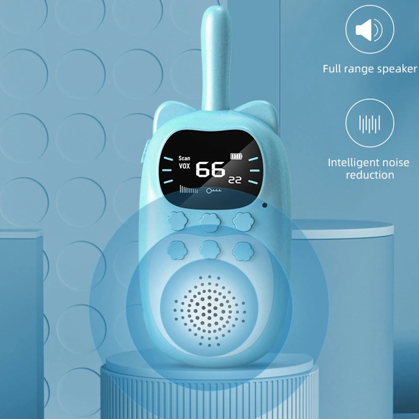 Kids Walkie Talkie 2PCS Electronic Toys Children Spy Gadgets Baby Radio Phone 3km Range Christmas Birthday Gift For Boys Girls