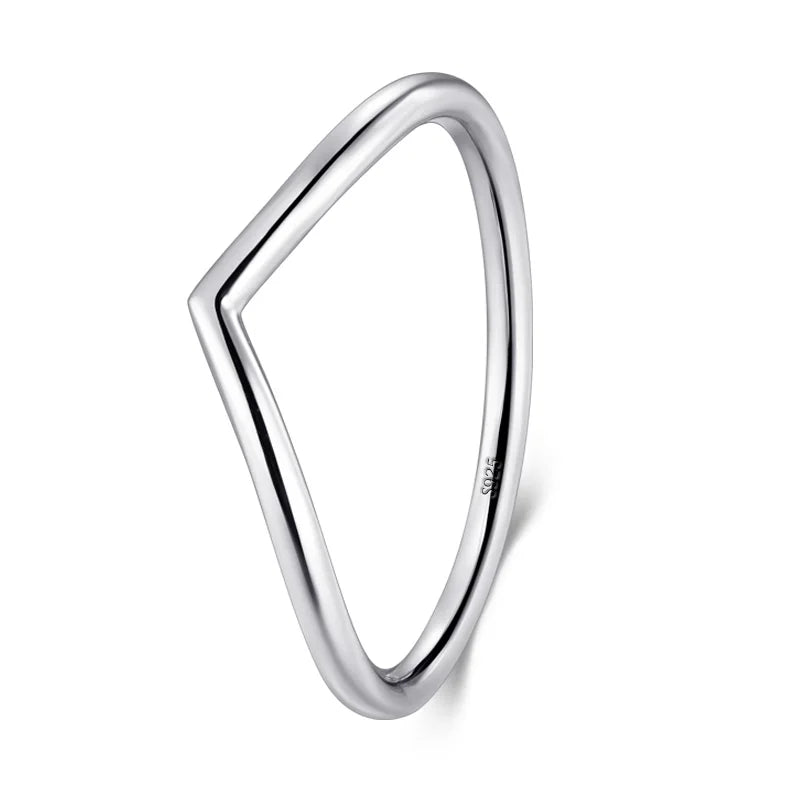 Modian 2021 New Stackable 100% 925 Sterling Silver Simple Fashion Geometric Ring Classic Finger Fine Popular jewelry For Women