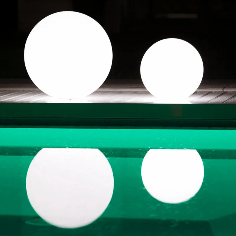 20cm Waterproof Warm White Rechargeable Solar LED Ball Light Outdoor Garden Decoration Pool Orbs Floating Sphere with Dimmer 1pc