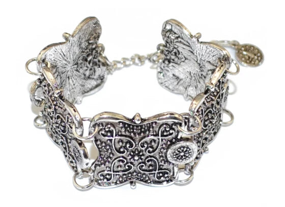 Gypsy Bohemian Coin Bracelets for Women Metal Vintage Flower Statement Bracelets Festival Turkish Beach Jewelry Tribal Ethnic