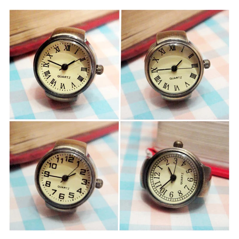 Fashion Rings Finger Watches for Women Men 2025 Fashion Party Quartz Watches Unisex Couple Rings Jewelry Gifts