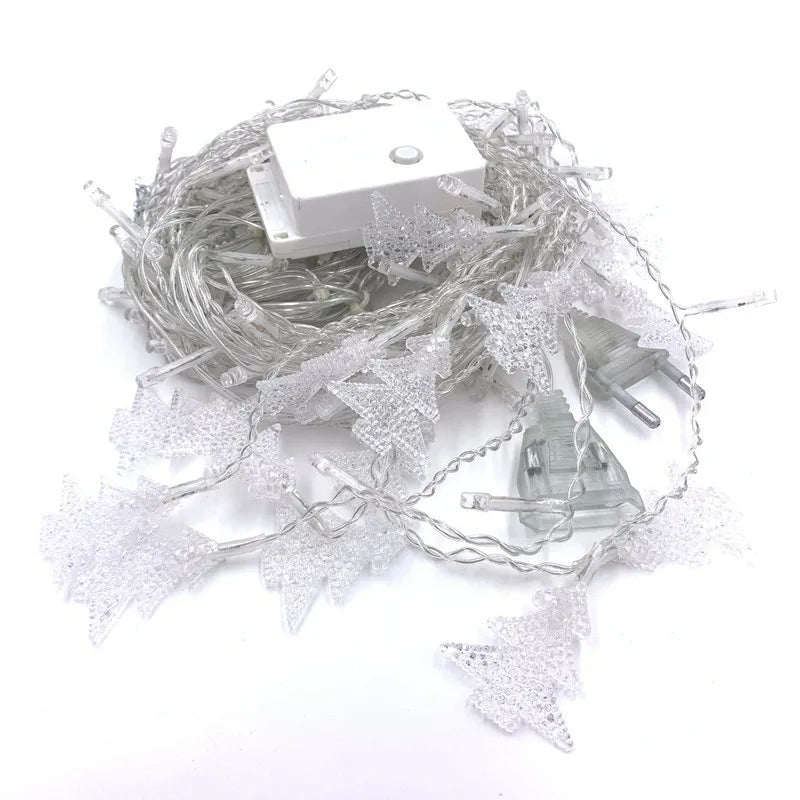 Christmas LightsLed 4m Curtain Light Garland Xmas Tree Decor For home 220V Fairy Lights Outdoor/Indoor Festival String Light