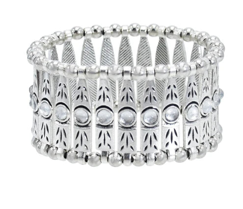 Gypsy Bohemian Coin Bracelets for Women Metal Vintage Flower Statement Bracelets Festival Turkish Beach Jewelry Tribal Ethnic