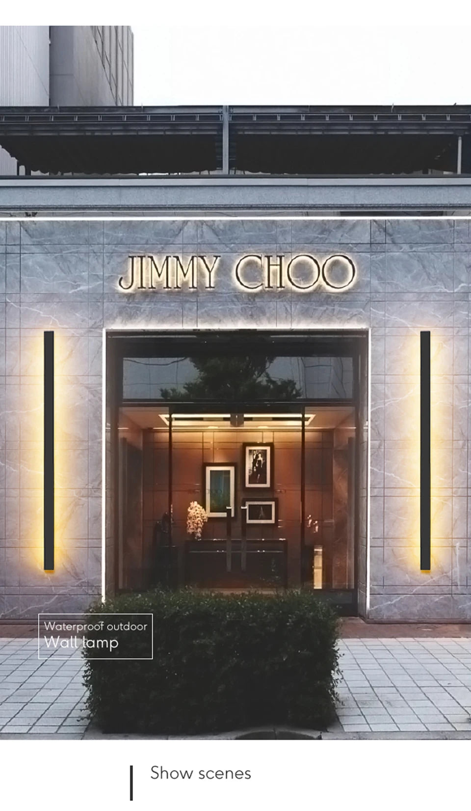 Waterproof outdoor wall lamp LED Long Linear lighting IP65 Aluminum for Garden Garage porch Sconces Fixtures 110V 220V Luminaire