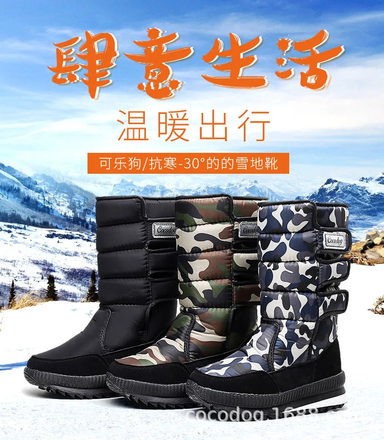 Women’s Winter Snow Boots – Waterproof Plush Platform Boots