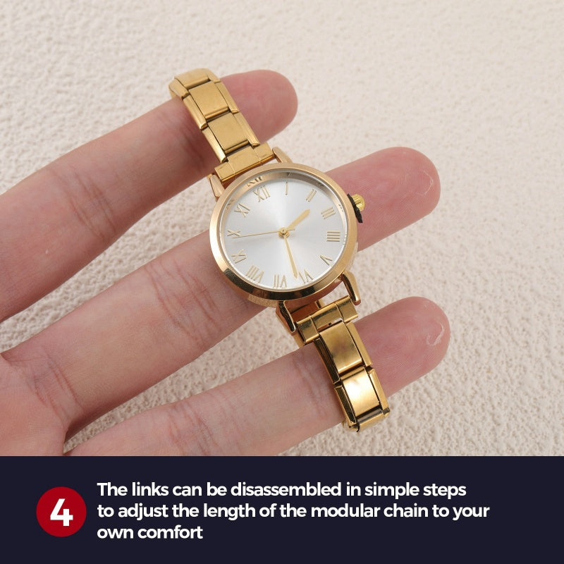 Fashion New Men Women's Stainless Steel Oval Watch 9mm DIY Bracelet Bangle for Friend Wife Birthday Jewelry Gifts