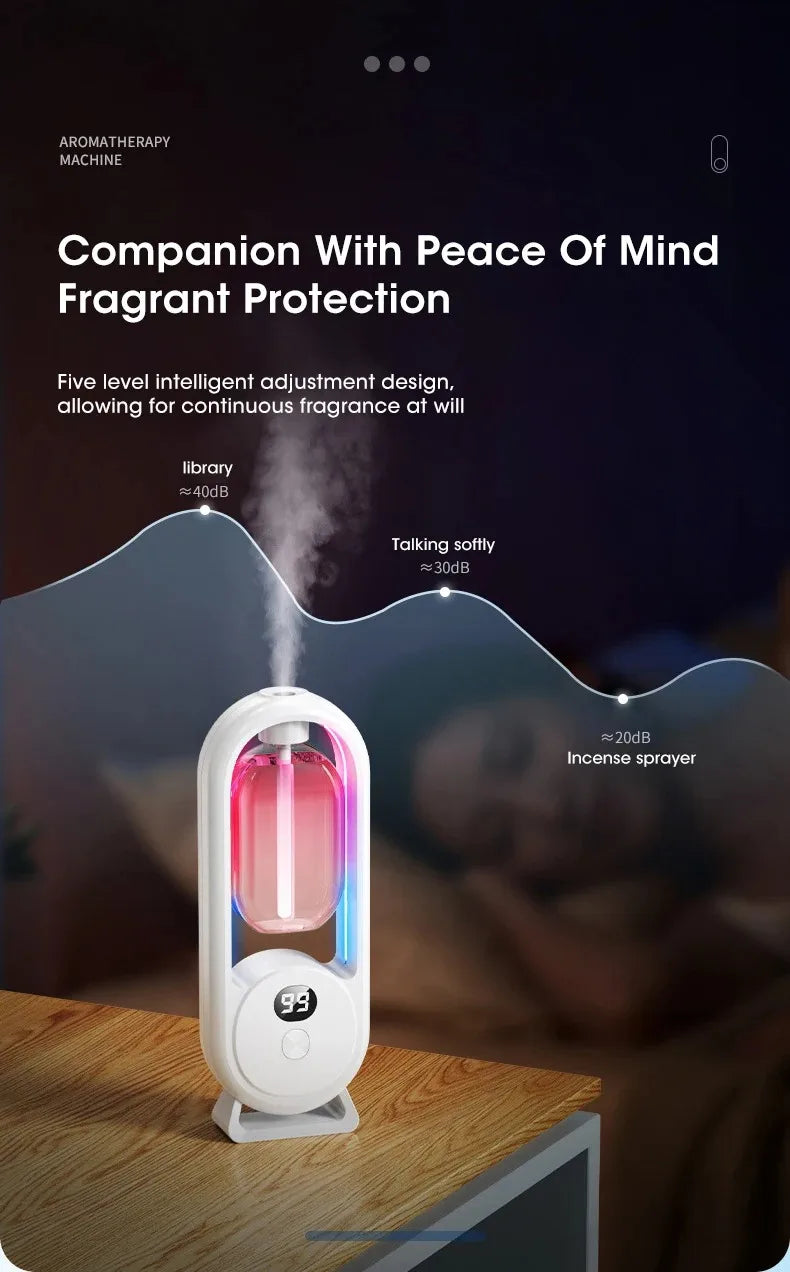 Automatic Nebulizer Essential Oil Diffuser Home Fragrance Machine Kitchen Toilet Deodorizer Perfume Scent Machine