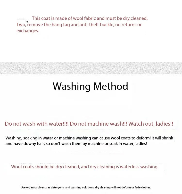 Fashion Double-Sided Wool Coat, Women's Autumn And Winter New Style Suit Collar, High-End Mid Length Jacket