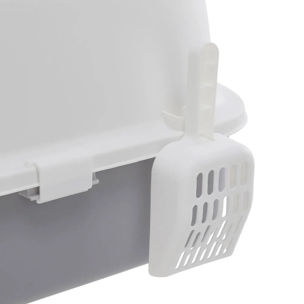 Enclosed Cat Litter Box with Drawer and Scoop