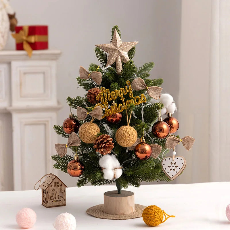 Desktop Christmas Tree Plush Christmas Tree Ornament Gift Christmas Tree Decoration DIY Christmas Tree Mini