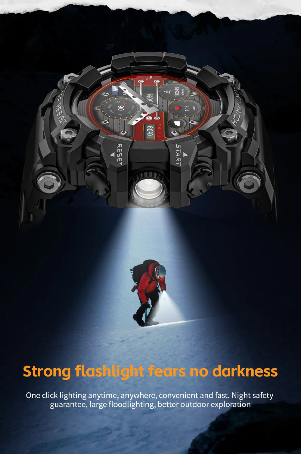 Fitness Smart Watch for Men with Heart Rate