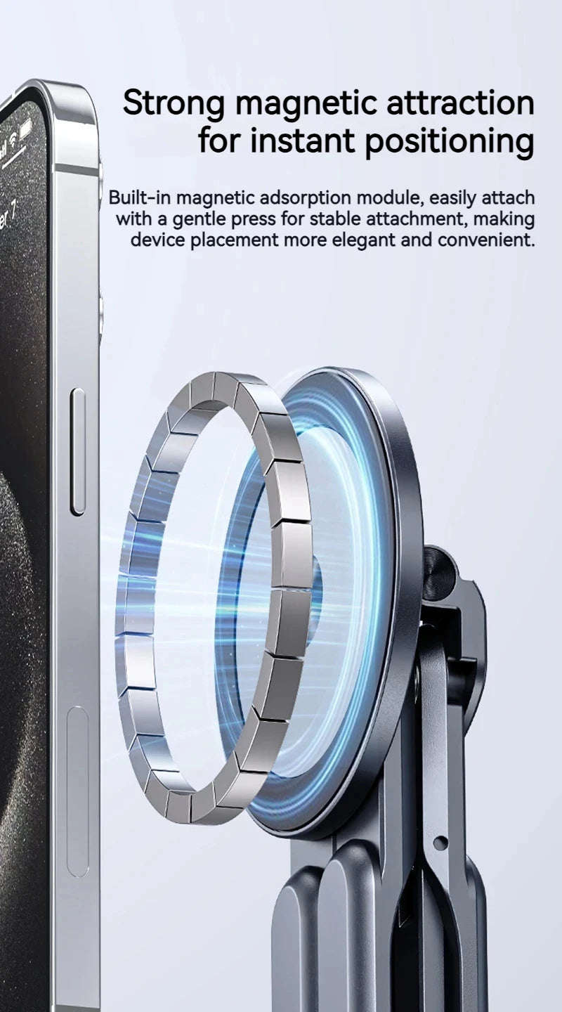 Foldable Aluminum Laptop & Tablet Stand – Portable Adjustable Holder