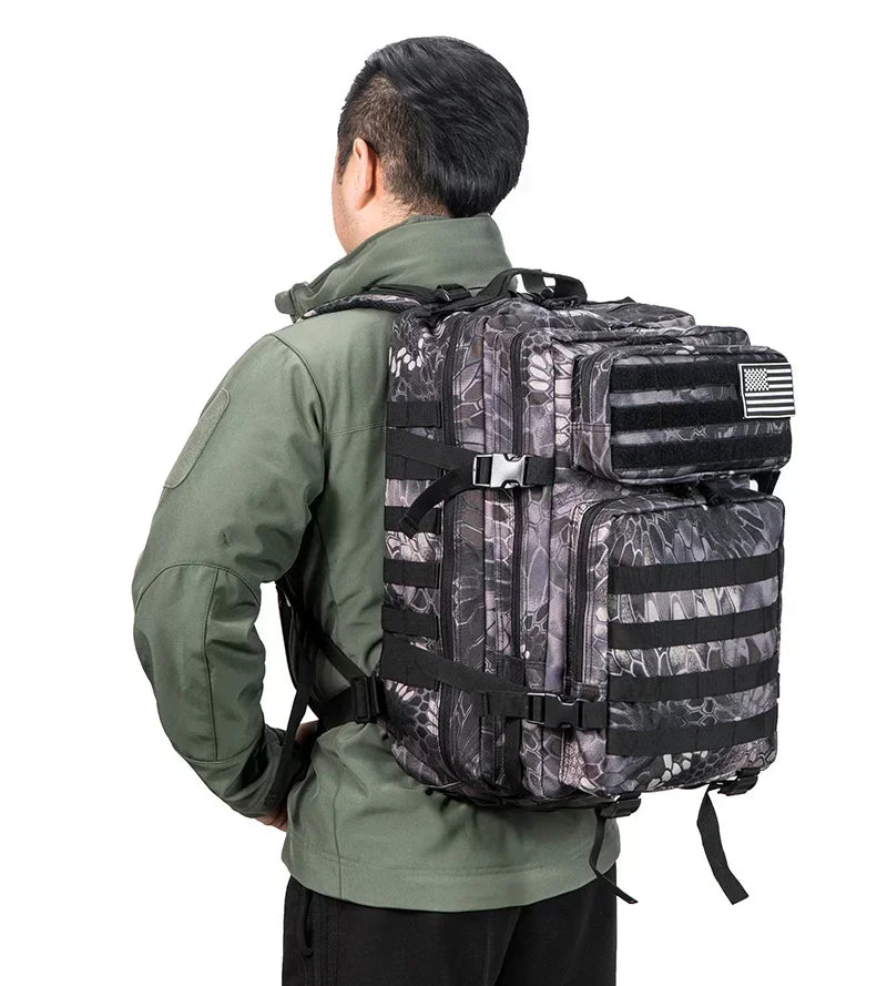 45L Tactical Backpack for Hiking & Outdoor Gear