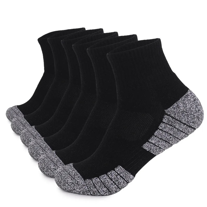6-Pack Thick Cushioned Hiking & Running Socks