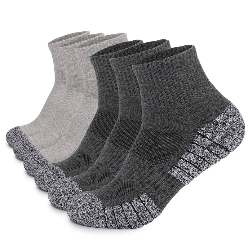 6-Pack Thick Cushioned Hiking & Running Socks
