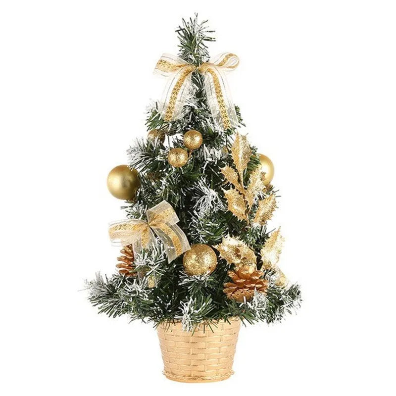 20/30/40cm Christmas Tree Home Bedroom Party Decorations Artificial Christmas Tree Children DIY Handicraft 2025 New Year Gift