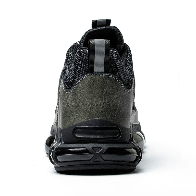 Rotating Button Steel Toe Safety Shoes – Lightweight Puncture-Proof Work Boots for Men