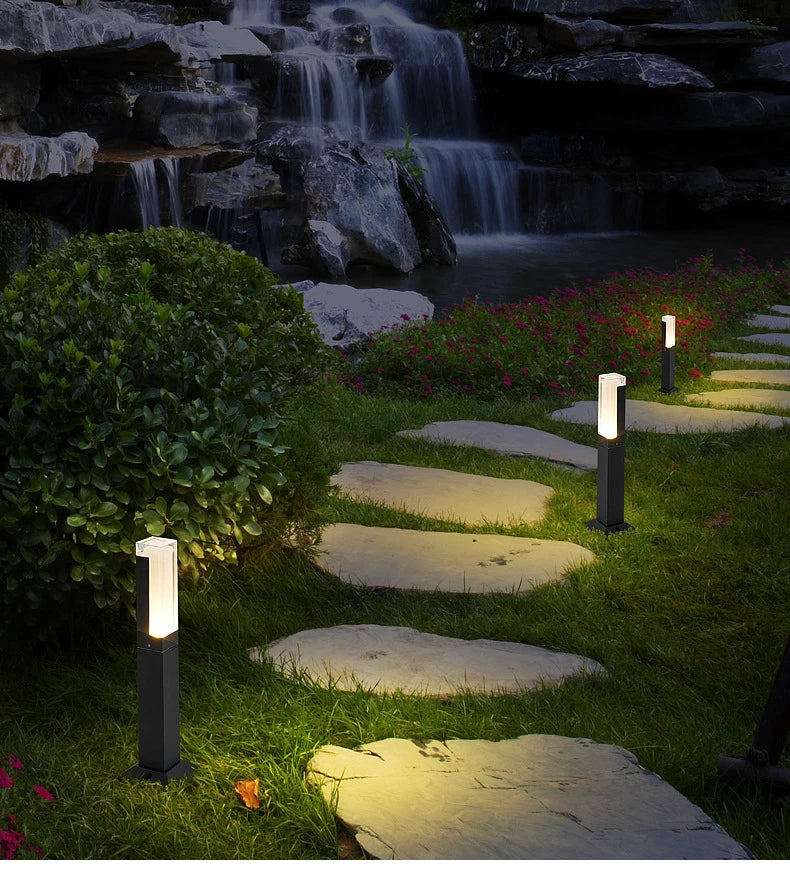 Outdoor Waterproof Lawn Lamp Modern Minimalist Villa Garden Lights Community Courtyard Path LED Landscape Lighting AC110/220V