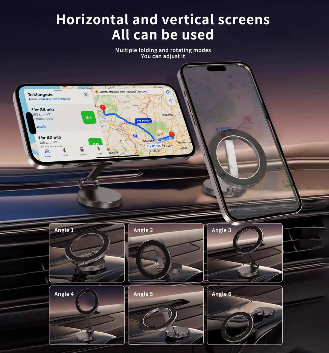 1080 Magsafe Car Phone Holder – iPhone & Android Mount