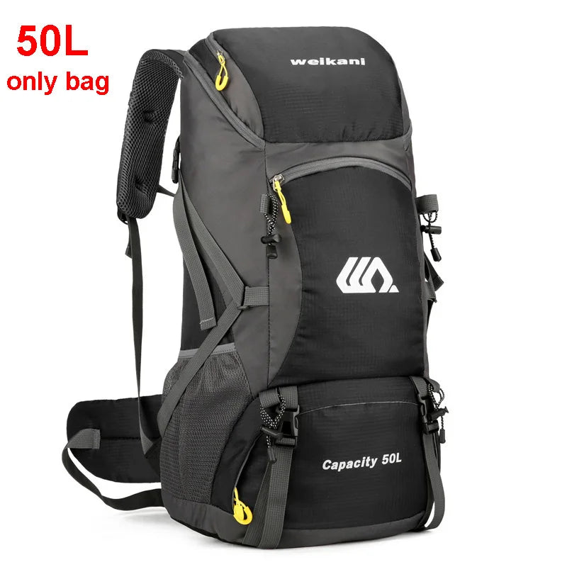50L Waterproof Hiking Backpack with Shoe Pocket