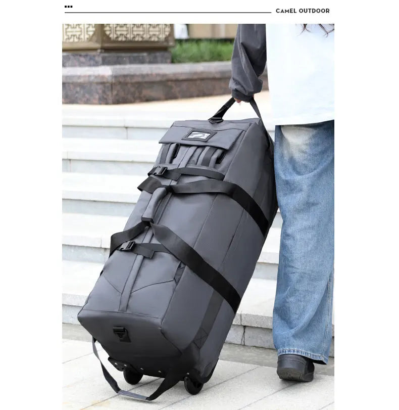 Travel Bag, Large Capacity Handbag, Portable Outdoor Carry-On Luggage, Wheeled Travel Bag, Convenient and Practical Unisex Travel Bag