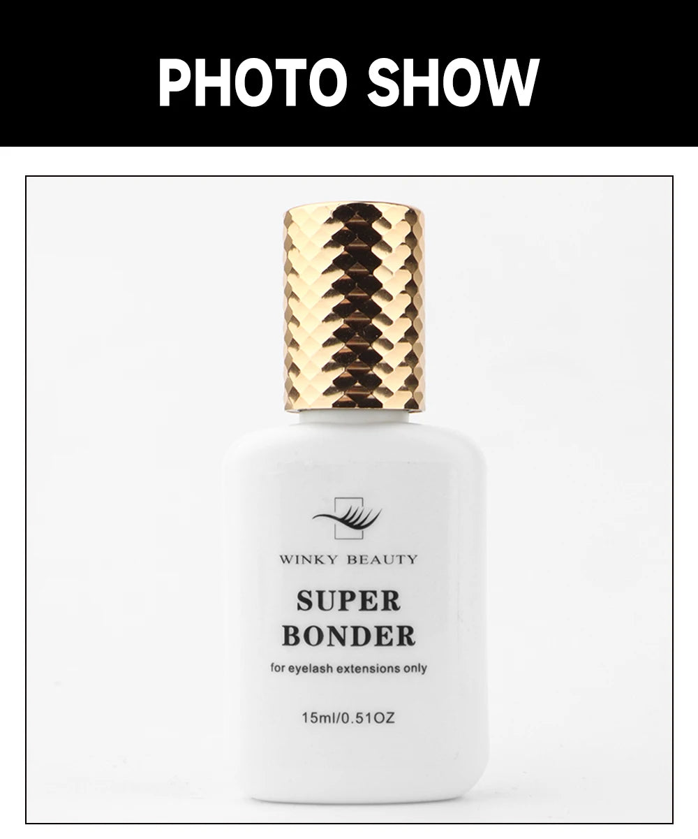 15ml Super Bonder Fixing Agent for Eyelashes Extensions Primer for Lash Glue Help Lash Bonder Adhesive Hardener Professinal
