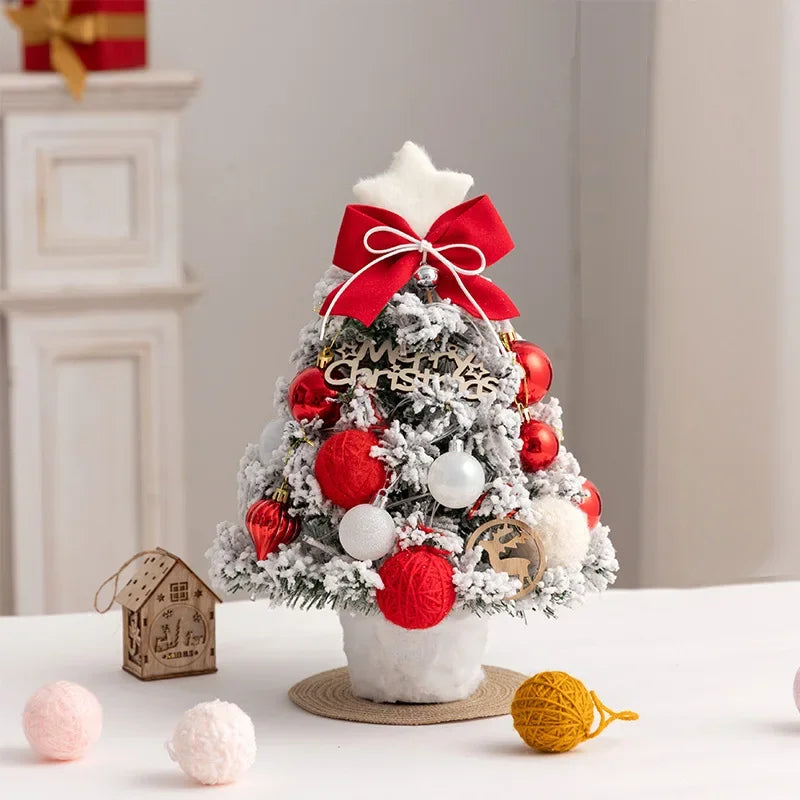 Desktop Christmas Tree Plush Christmas Tree Ornament Gift Christmas Tree Decoration DIY Christmas Tree Mini
