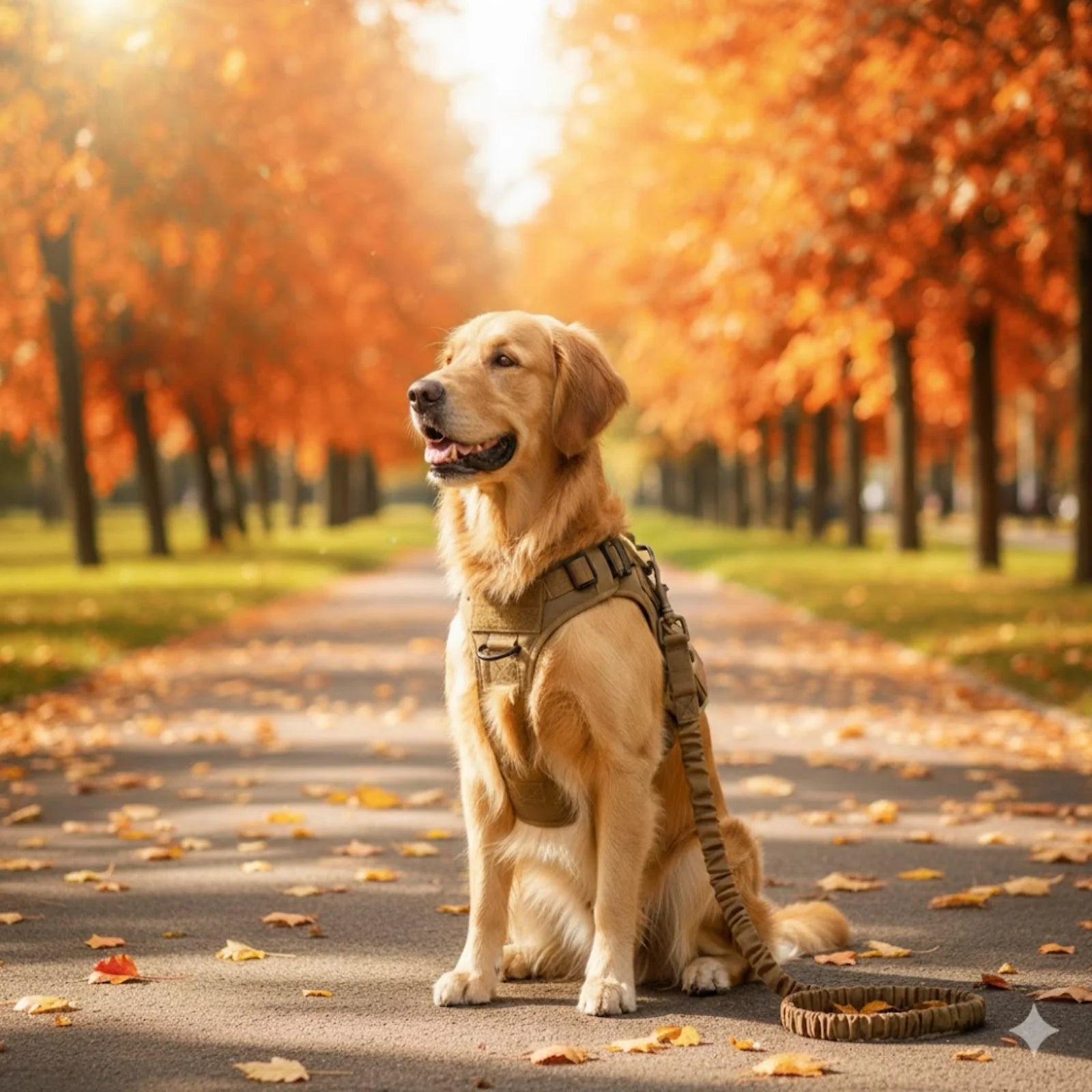 Tactical Dog Harness Leash Set with Control Handle