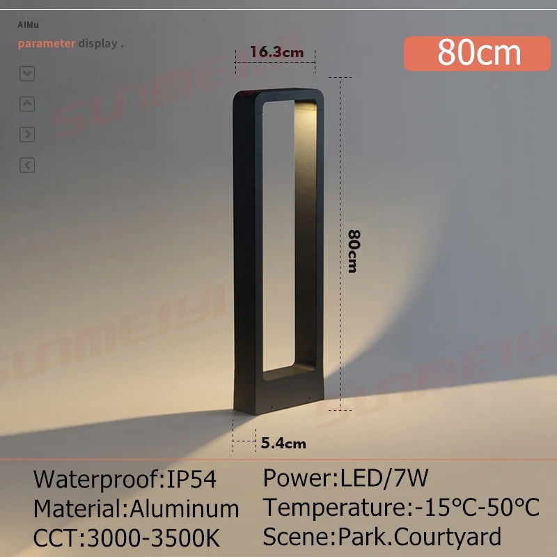 Outdoor Waterproof IP65 10W LED Lawn Lamp New Style Aluminum Pillar Garden Path Square Landscape Lawn Lights AC85-265V