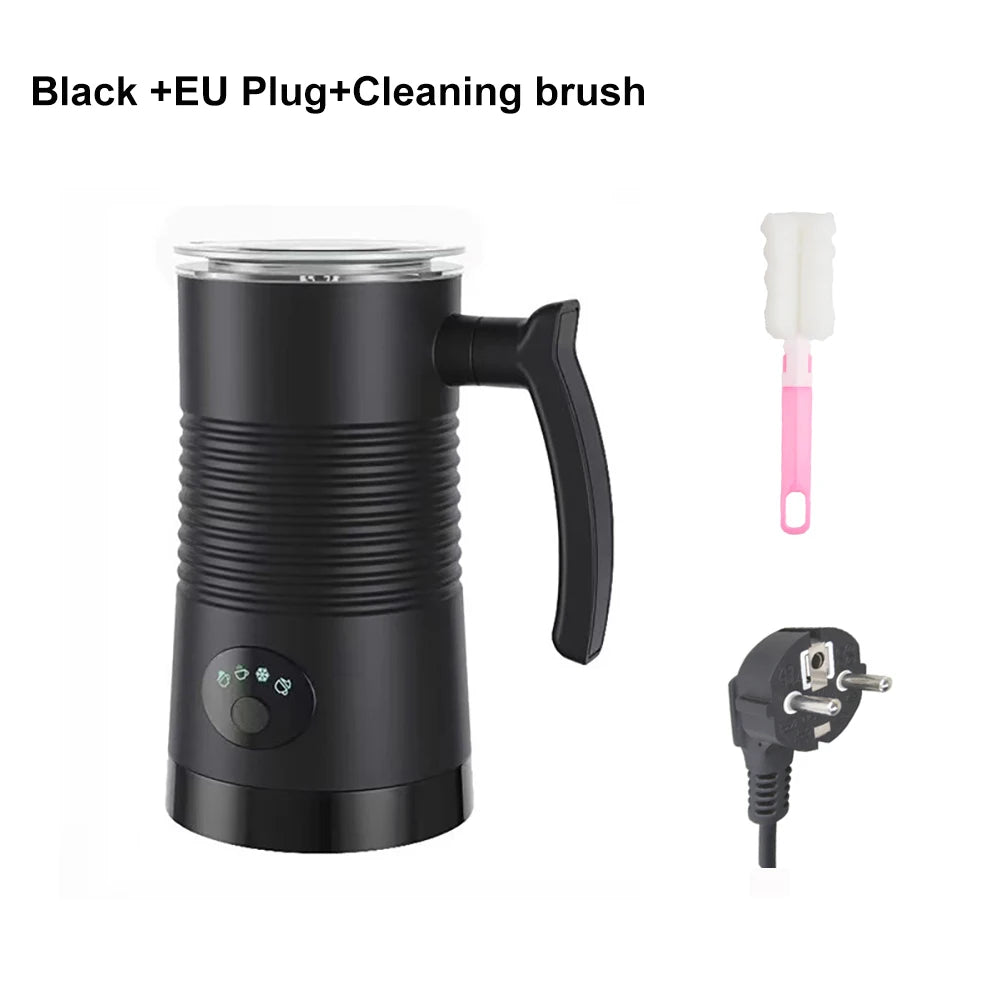 Electric Milk Frother 4 in 1 Hot and Cold Foam Maker for Milk Automatic Rotary Foamer for Coffee Cappuccino Latte Milk Frother