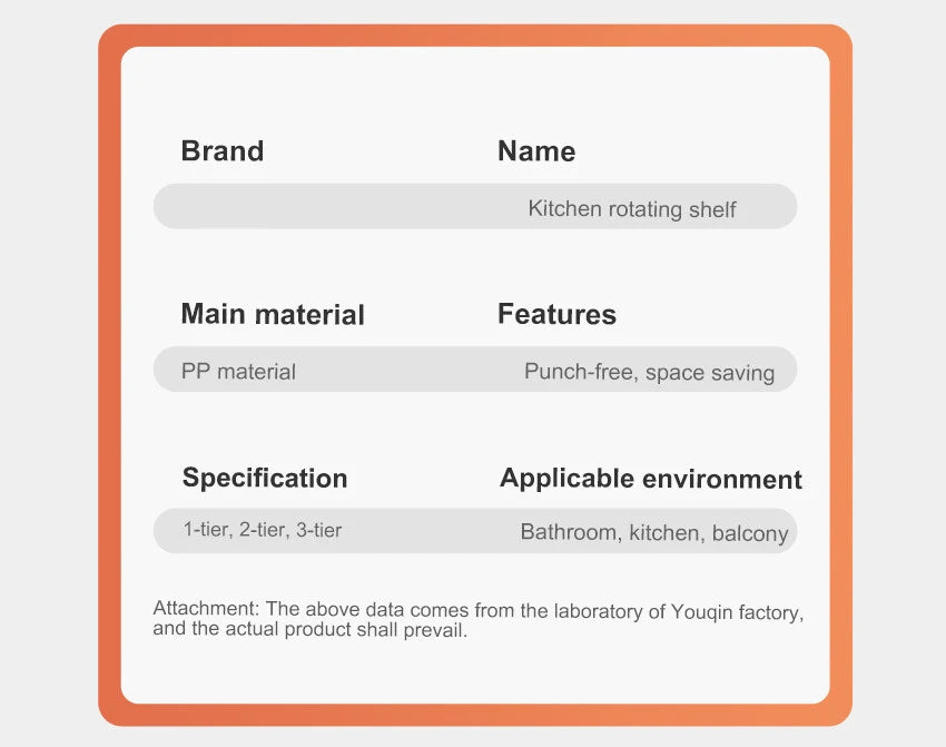 Kitchen Rotatable Layered Adjustable Shelf Bottle Holder Condiment Organizer Spice Jars, Can Rotating Storage Rack, Corner Shelf