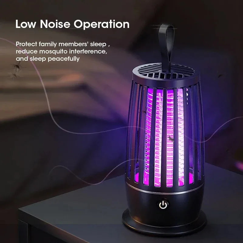 2 in 1 Rechargeable Mosquito Killer Lamp - Mute Anti-Mosquito with Timing Control USB Charging 360° trappin