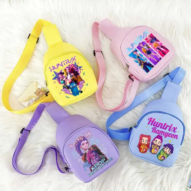 K-Pop Demon Hunters HUNTRX Backpack Set – Anime Fan Bag